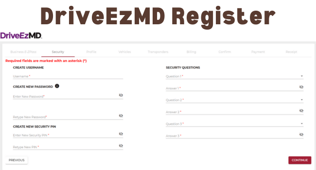 DriveEzMD Register